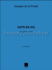Suite En Sol 2 Violons Alto Et Vlc Materiel (String Quartet Parts)